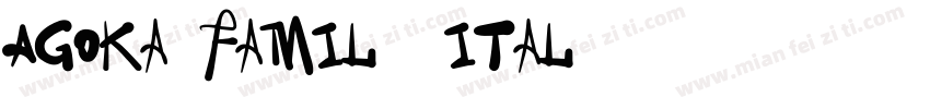 Agoka Family Ital字体转换